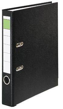 Falken Ordner DIN A4 50mm PP schwarz – Robuster Büroordner mit Hebelmechanik