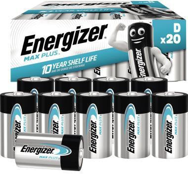 Energizer Max Plus D/Mono LR20 Alkaline Batterien 1,5V – 20 Stück Pack
