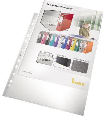 BENE Prospekthülle DIN A4 140 mic oben/links offen PP transparent 25 St./Pack.