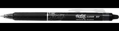 PILOT FriXion Clicker Tintenroller 0,4 mm – radierbarer Tintenroller mit Druckmechanik, schwarz