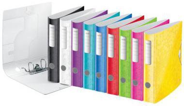 LEITZ Ordner Active WOW DIN A4 65 mm pink mit 180° Präzisionshebelmechanik