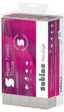 SATINO BY WEPA Papierhandtuch prestige 20,6x32cm 2-lagig W-Falz 3.000 Blatt