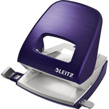 LEITZ Locher NeXXt Style 5006 – Metall-Locher für 30 Blatt, arktik weiß