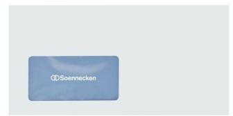 Soennecken Briefhülle Premium 1313 DIN lang mit Fenster und Haftklebung, 200 Stück, weiß, 100 g/m²