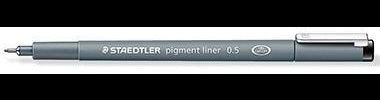 STAEDTLER Pigment liner 308 Fineliner 0,5 mm Schwarz – Wasserfest & Dokumentenecht