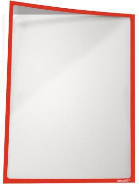 ULTRADEX Infotasche 889305 435x312mm rot 5 St./Pack. – Magnetrahmen für DIN A3, auswechselbares Beschriftungsschild