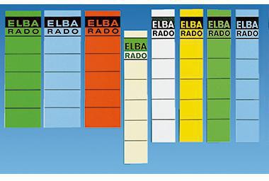 ELBA Ordnerrückenetikett 59 x 190 mm selbstklebend weiß 10 Stück
