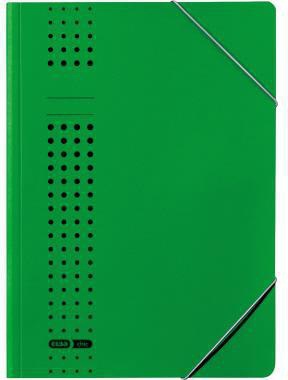 ELBA Eckspanner chic DIN A4 – 150 Blatt, Karton recycelt, blau, mit Gummizugverschluss