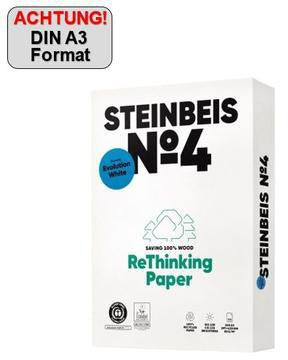 Steinbeis Kopierpapier No. 4 Evolution White A4 80 g/m² 100 % recycelt 500 Blatt