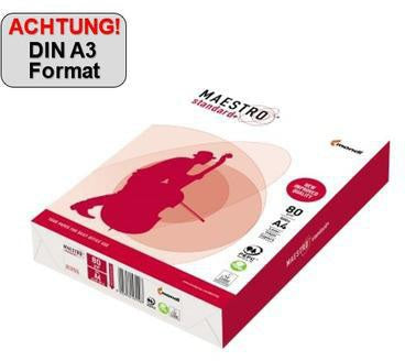 MAESTRO Kopierpapier Standard Plus A4 80g weiß 500 Blatt PEFC zertifiziert