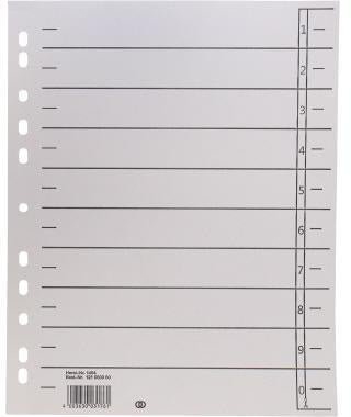 Soennecken Trennblatt oeco A4 230g Recyclingkarton blau 100 Stück mit 10 Taben