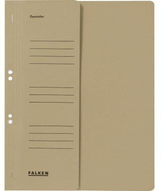 Falken Ösenhefter DIN A4 mit halbem Deckel, 250 g/m² Manilakarton, recycelt, blau, Behördenheftung