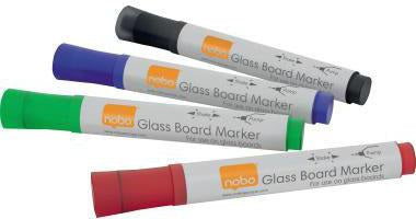 NOBO Glasboardmarker 3 mm farbig sortiert mit Rundspitze