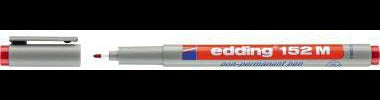 edding Folienschreiber 152 M – Non-Permanent Schwarz, 1 mm, feucht abwischbar