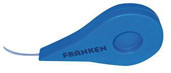 FRANKEN Einteilungsband S1428 für Plantafeln, 4 mm x 10 m, grau/transparent, selbstklebend und wieder ablösbar
