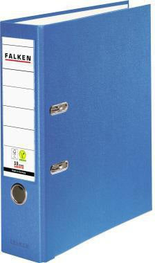 FALKEN Ordner Color Vegan 80 mm DIN A4 grau – PP-Kaschierung, Hebelmechanik, FSC