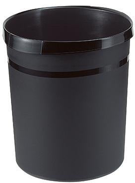 HAN Papierkorb GRIP 18190-11 18 Liter Kunststoff lichtgrau – ergonomischer Griffrand