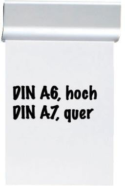 MAUL Papierklemmschiene 6246308 DIN A3 Aluminium matt silber – Selbstklebende Klemmleiste für bis zu 60 Blatt