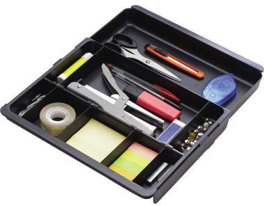Exacompta Schubladeneinsatz DRAWINSERT 1928 – 9 Fächer, variabel, schwarz, Blauer Engel