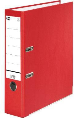 Soennecken Ordner oeco 3431 A4 80mm rot – Recycling-Karton, Blauer Engel, FSC