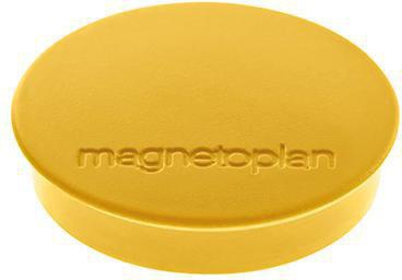 magnetoplan Magnet Discofix Standard gelb 30 mm Ø 10 Stück mit Vollkern-Ferrit