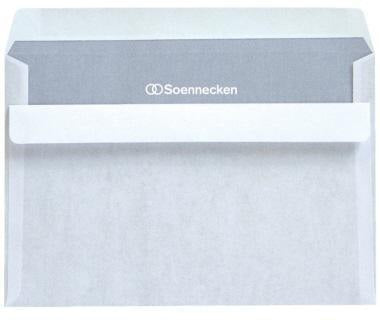 Soennecken Briefhülle 1321 DIN C6 75 g/m² holzfrei weiß selbstklebend 100 Stück