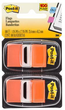 Post-it Haftstreifen Index Standard 680-RD2, 50 Blatt, rot, 2 Stück pro Pack – zum Markieren und Strukturieren
