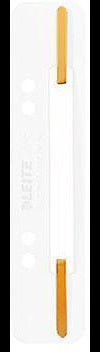 Leitz Heftstreifen kurz 37100001 35x158mm PP weiß 25 St./Pack.