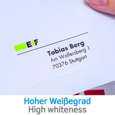 HERMA Universaletikett PREMIUM 35,6 x 16,9 mm, 2.000 Etiketten, weiß, matt, FSC, Made in Germany
