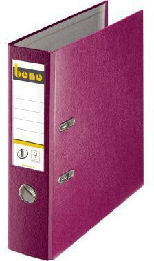 BENE Ordner 291400 blau DIN A4 80 mm PP FSC – Klassischer Standardordner