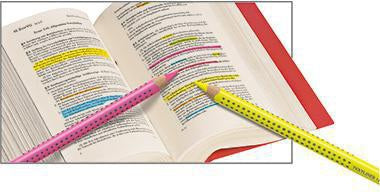 Faber-Castell Trockentextmarker TEXTLINER DRY 114807 gelb 5,4 mm – bruchfeste Mine, Made in Germany