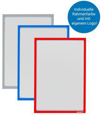ULTRADEX Infotasche 889305 435x312mm rot 5 St./Pack. – Magnetrahmen für DIN A3, auswechselbares Beschriftungsschild