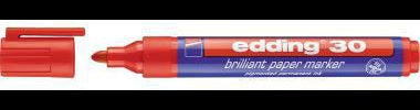 edding Pigmentmarker 30 – Permanentmarker mit Rundspitze 1,5–3 mm, schwarz, Made in Germany