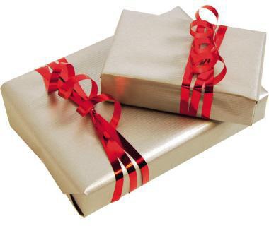 Clairefontaine Geschenkpapier 70 cm x 3 m karminrot aus Kraftpapier mit Zierrillen