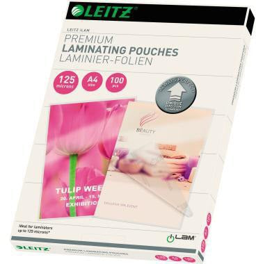LEITZ Laminierfolie UDT DIN A4 125 µm glasklar, 100 Stück – patentierte UDT-Technologie