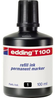 edding Nachfülltusche T 100 – 100 ml blaue geruchsarme Tinte für Marker, Pinsel & Stempel