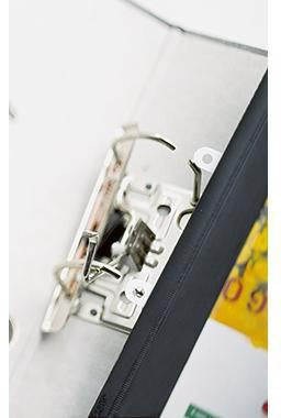DURABLE Angebotshefter DURAPLUS 257902 A4 weiß – Überbreiter Schnellhefter mit Hängeschienen-Einschub