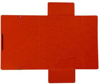 Soennecken Eckspanner 1472 DIN A4 mit 3 Klappen und Gummizug, rot, 250 Blatt