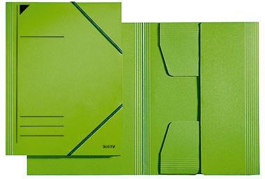 LEITZ Eckspannermappe 39810015 DIN A4 Karton gelb mit Gummizugverschluss