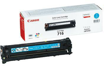 Canon Toner 716C Original cyan – ca. 1.500 Seiten für Laserdrucker und Kopierer