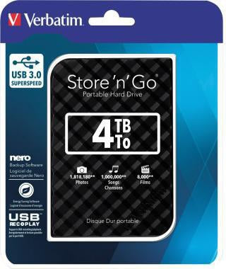Verbatim Store 'n' Go externe Festplatte 1TB USB 3.0 schwarz – 5 Gbit/s