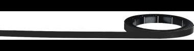 magnetoplan Magnetband magnetoflex 1m x 5mm grau – selbstklebend, beschriftbar, abwischbar