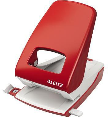 LEITZ Registraturlocher NeXXt 51380035 – Metall, 40 Blatt, 8 cm Lochung, blau