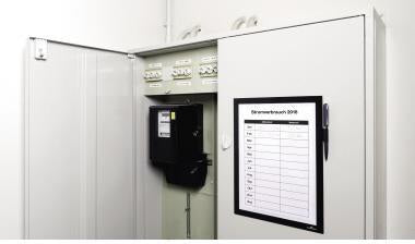 DURABLE Magnetrahmen MAGNETIC NOTE DIN A4 schwarz – Selbstklebender Informationsrahmen
