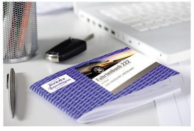 Avery Zweckform Fahrtenbuch 222 DIN A6 quer – 40 Blatt für PKW, steuerlicher km-Nachweis