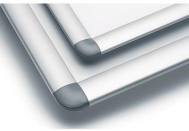 NOBO Plakatrahmen 1902213 DIN A3 33,5x45,8x1,7cm silber – Bilderwechselrahmen mit Antireflexglas