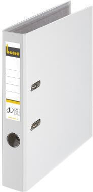 BENE Ordner 291600 DIN A4 52 mm PP blau – FSC-zertifizierter Büroordner mit Hebelmechanik