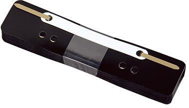 Soennecken Heftstreifen 3169 kurz Kunststoffdeckl. ws 25 St./Pack. – 3,4 x 15 cm, Polypropylen, 4fach Lochung