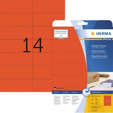 HERMA Universaletiketten SPECIAL 5059 rot 105 x 42,3 mm 280 Stück