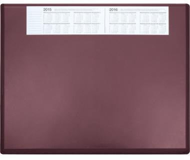 Soennecken Schreibunterlage 3654 63x50cm Vollsicht grau – Rutschfeste Kunststoff-Unterlage mit Folienauflage und Kalender